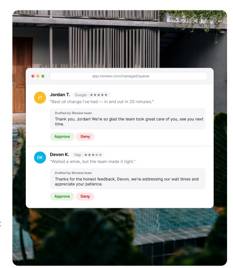 iReview managed review queue
